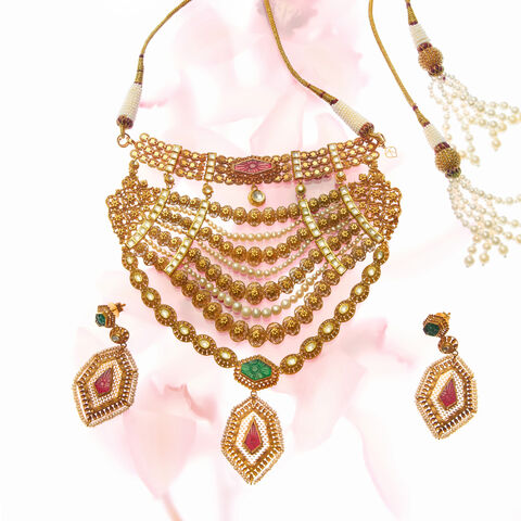 Glinting Layers Necklace Set