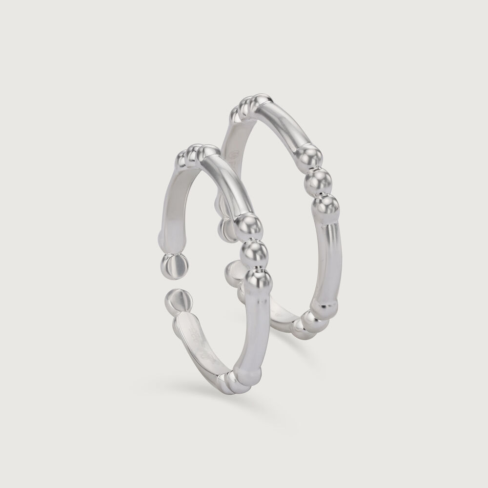 Chic Circlet Silver Toe Ring for Women