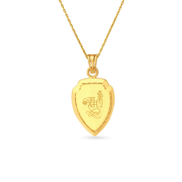 Sri Ram Engraved Men's Laser Cut Pendant,,hi-res image number null