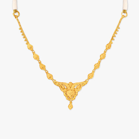 Leaf Trail Gold Necklace
