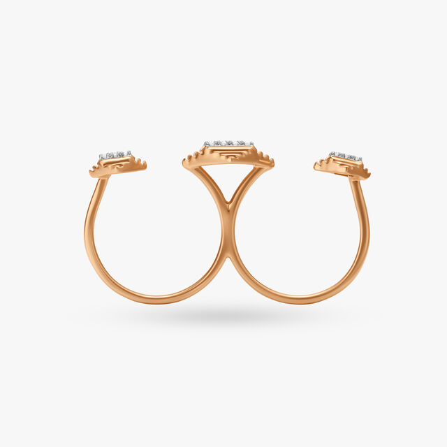 Elan Two-Finger Diamond Ring