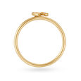 Letter W 14KT Yellow Gold Initial Ring,,hi-res image number null