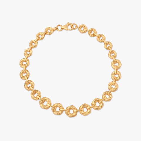 Radiant Circle Gold Bracelet