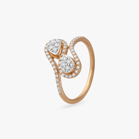 Twin Flame Diamond Ring