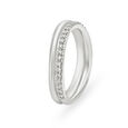 Exquisite Asymmteric Platinum and Diamond Ring,,hi-res image number null