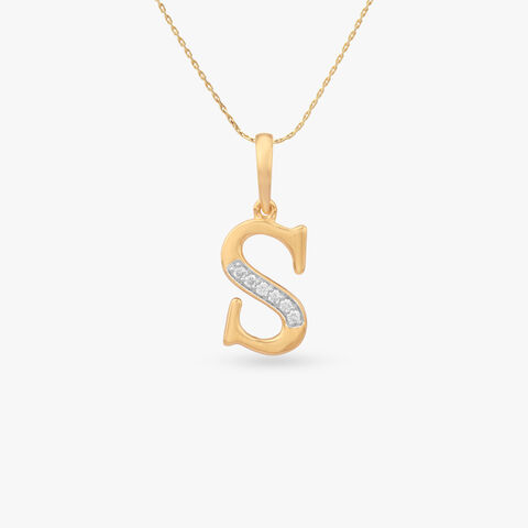 Signature S Diamond Pendant