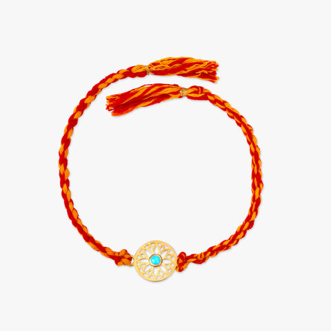 Halo Petal Silver Rakhi