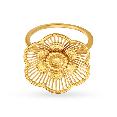 Royal Rosette Gold Ring alternate view 1