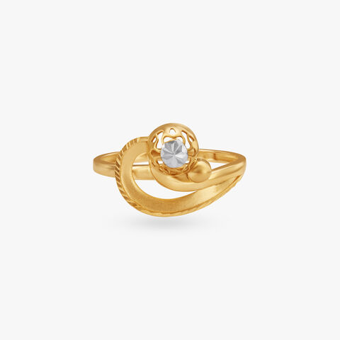 Gleaming Orbit Gold Ring