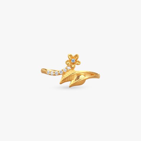 Garden Glow Gold Finger Ring