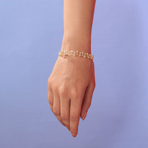 Radiant Lattice Diamond Bangle