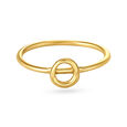 Letter O 14KT Yellow Gold Initial Ring,,hi-res image number null