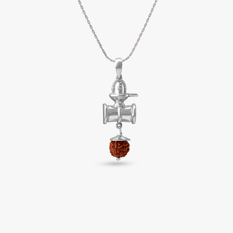 Shiva Rudraksha Silver Pendant