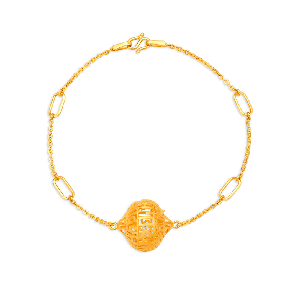 Auspicious Wear Your Prayer Gold Bracelet