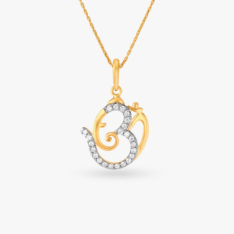 Ganapati Diamond Pendant