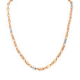 Contemporary Dual Tone Gold Chain for Men,,hi-res image number null