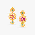 Traditional Emerald and Ruby Drop Earrings,,hi-res image number null