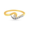 Elegant and Sublime Gold and Diamond Finger Ring,,hi-res image number null