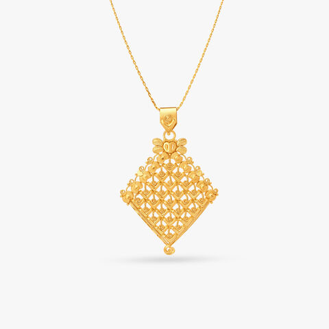 Exquisite Gold Pendant