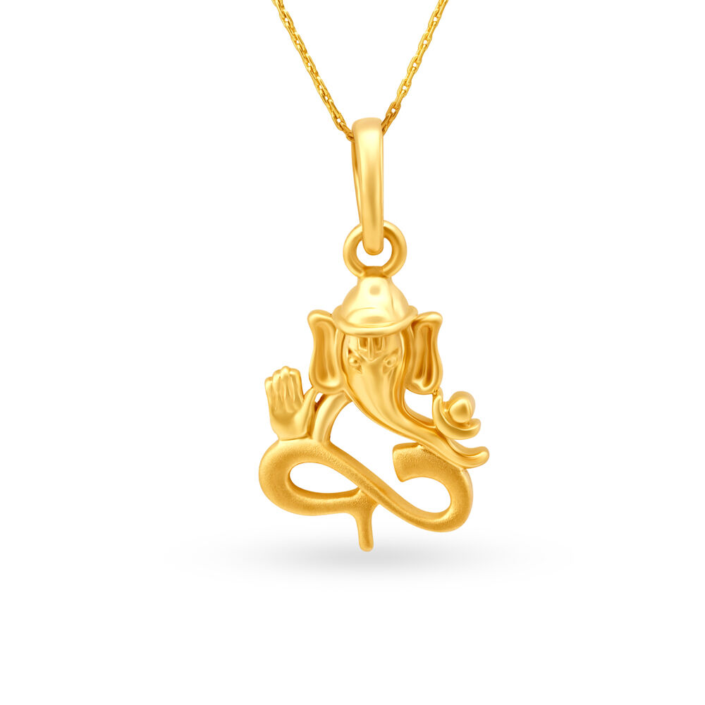 Tanishq store ganesh pendant
