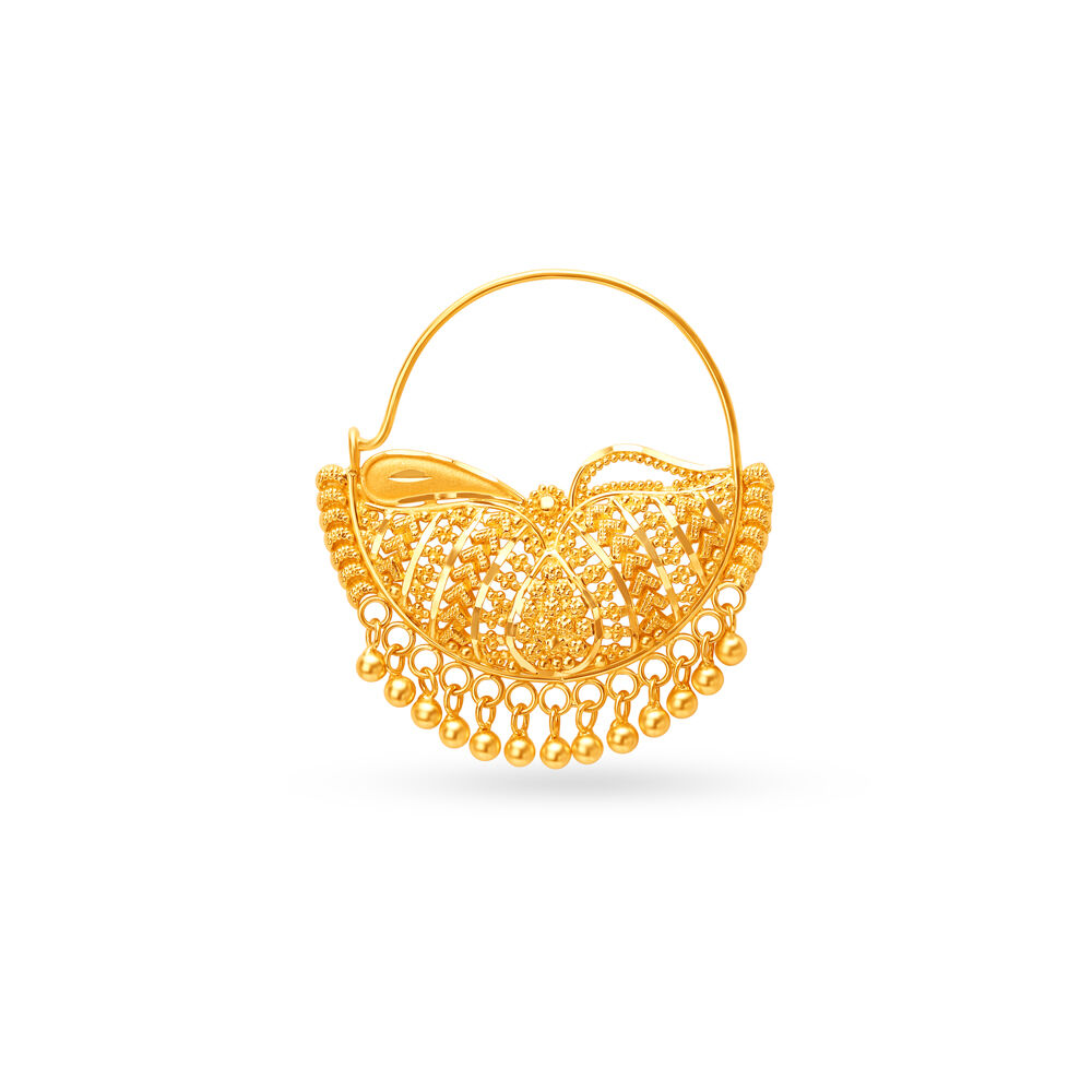 Tanishq discount gold nath