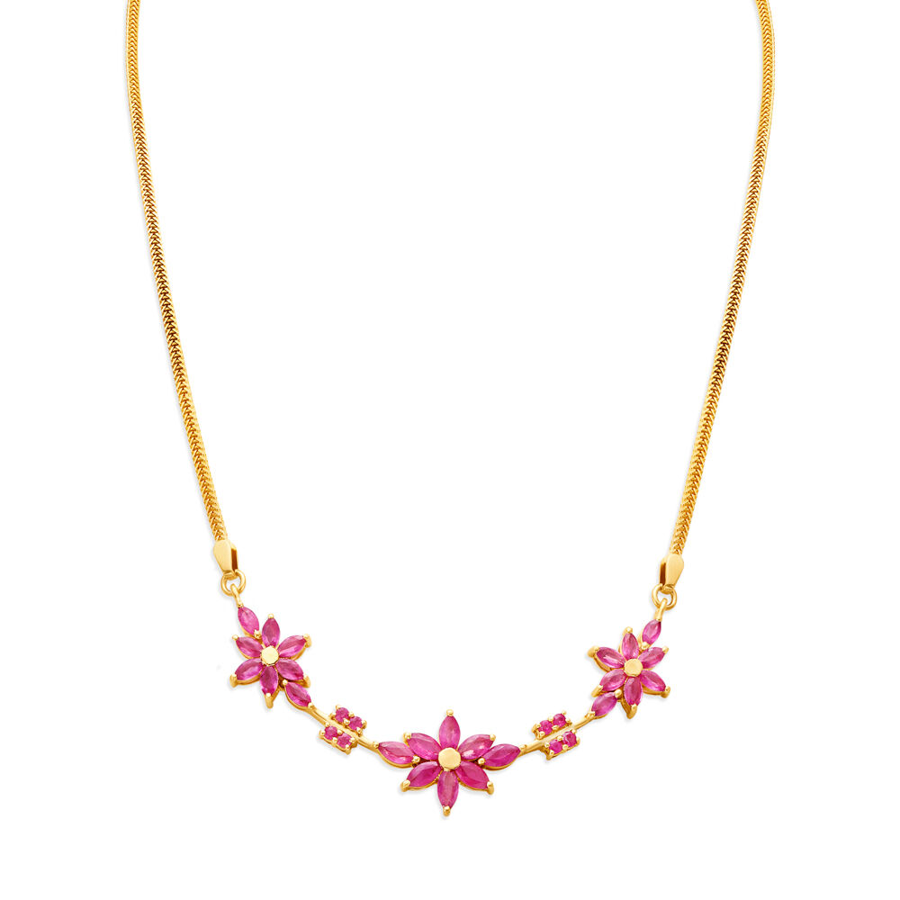 Ruby clearance necklace tanishq