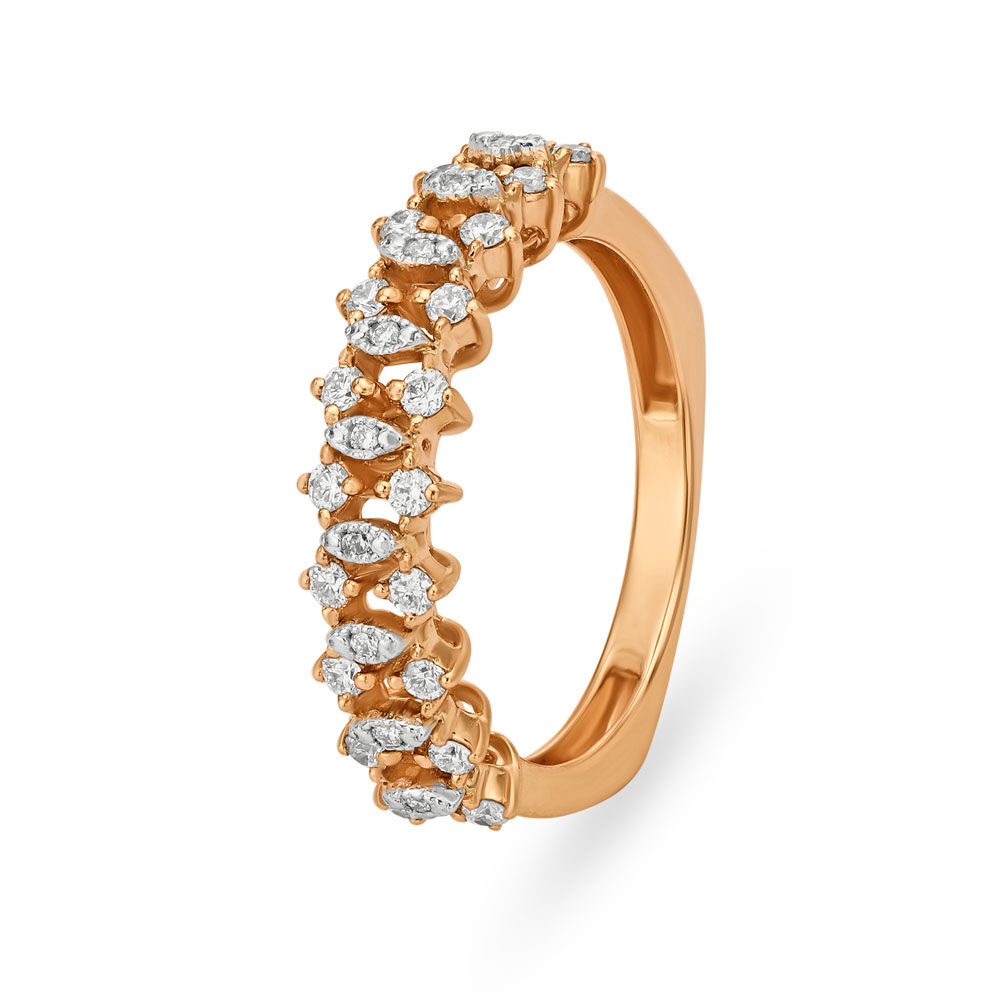 Rose gold diamond ring tanishq top