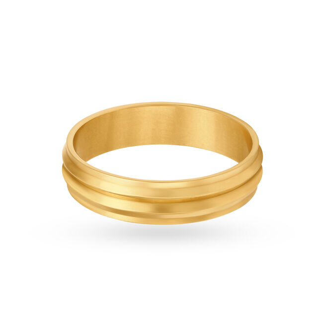 Bold Layered Gold Ring for Men