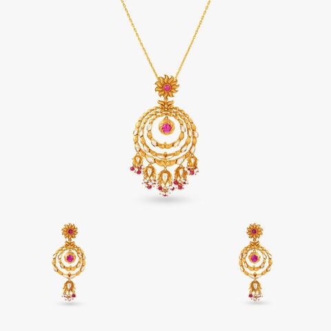 Entwined Together Pendant and Earrings Set