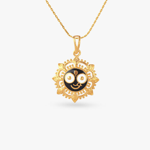 Divine Radiance Gold Pendant