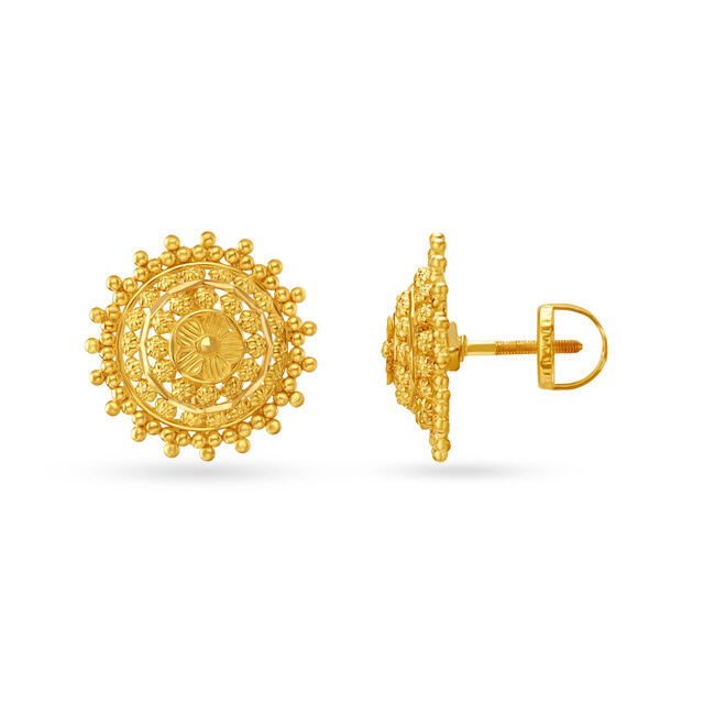 Dazzling Floral Stud Earrings,,hi-res image number null