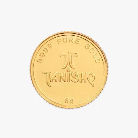 8 gram 24 Karat Gold Coin with Ganesha Motif
