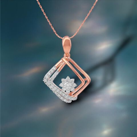Twinkle Edge Diamond Pendant