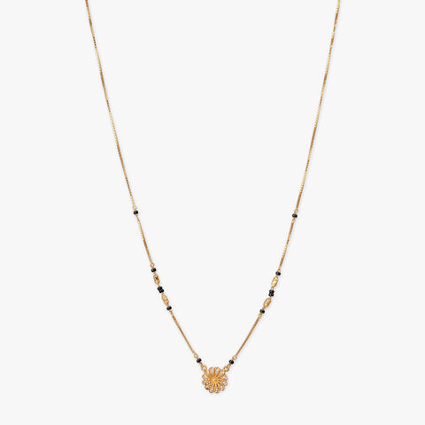 Floral Grace Gold Mangalsutra
