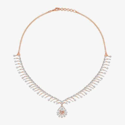 Celestial Stardust Natural diamond Necklace Set