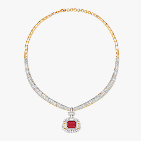 Poet's Muse Natural diamond Necklace Set