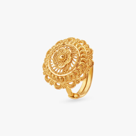 Opulent Heritage Gold Ring