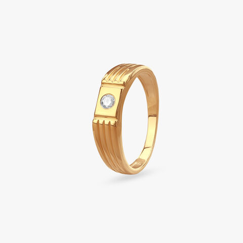 Majestic Gleam Diamond Finger Ring For Men