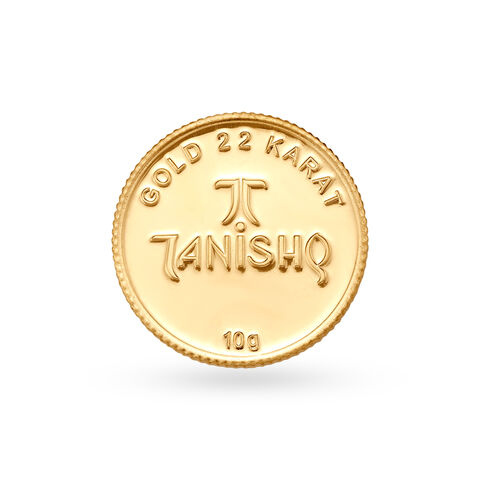 10 gram 22 Karat Gold Coin with Guru Nanak Design