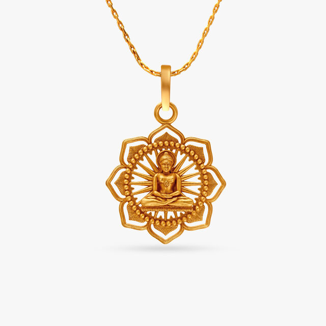 Spectacular Lord Mahavir Pendant,,hi-res image number null