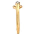 Beautiful 18 Karat Yellow And Rose Gold and Diamond Looped Ring,,hi-res image number null