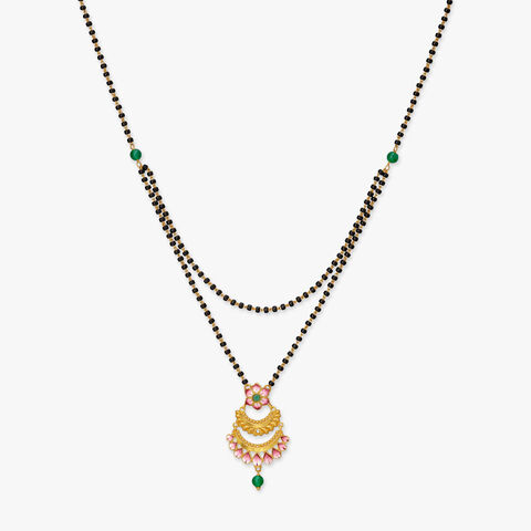 Crescent Bloom Gold Mangalsutra