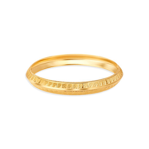 Dazzling Gold Kada for Men