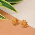 Rawa Work Floral Gold Studs,,hi-res image number null