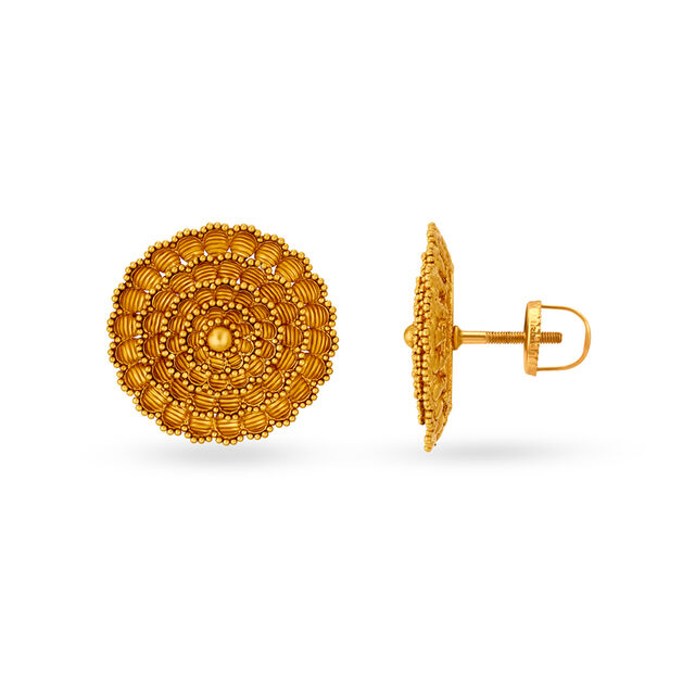 Queenly Traditional Stud Earrings,,hi-res image number null
