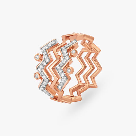 Zipping Through Your Heart Finger Ring