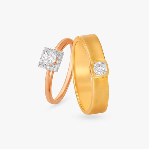 Soulful Love True Love Diamond Couple Rings