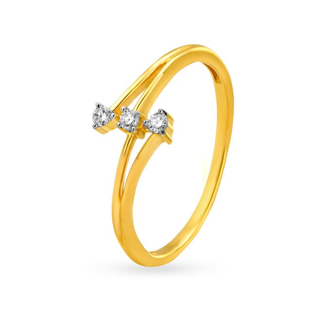Delicate Dainty Diamond Finger Ring,,hi-res image number null