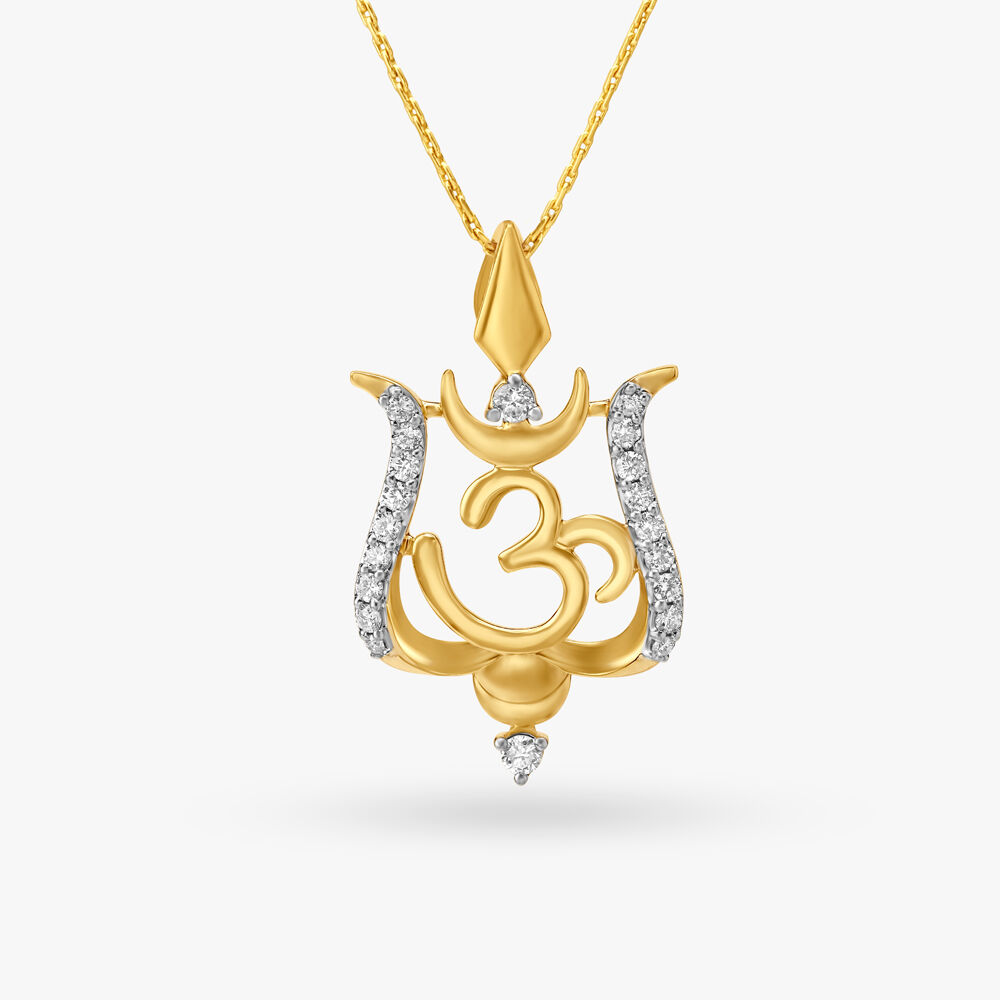 Diamond on sale om necklace