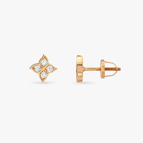 Bloom Brilliance Diamond Stud Earrings